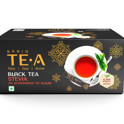 SPRIG BLACK TEA WITH STEVIA – PACK OF 50